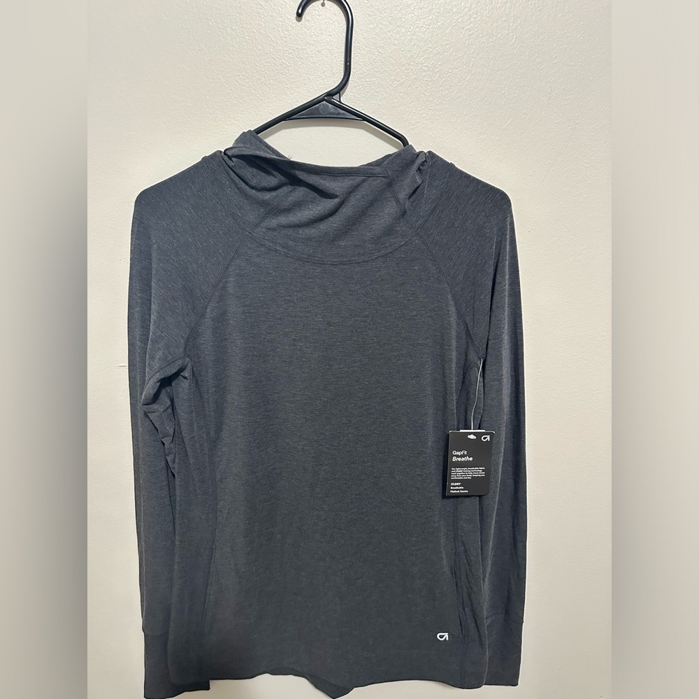 GAP Gray Off-the-Shoulder Sweater
